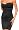 FITTED RUCHED SEXY BLACK STRAPLESS EVENING MINI DRESS NEW WITH TAG, Small
