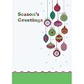 Season's Greetings Ornaments Boxed Christmas Cards - 40 ct