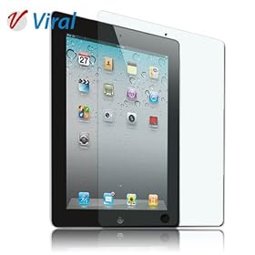 VIRAL 3-pack Clear Invisible Screen Protector Film for Apple iPad 2 2nd Generation (3-Pack) by