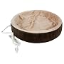K&H Thermo-Kitty Cuddle Up Heated Cat Bed, Mocha