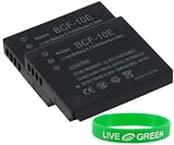 Young Micro (2-Pack) DMW-BCF10 940mAh Li-Ion Battery for Panasonic Lumix DMC-FH3K Digital Camera Black