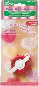 Clover Pom-Pom Makers Heart Shape, Small