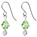 Titanium August Birthstone Earrings Made with SWAROVSKI ELEMENTS