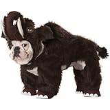 Animal Planet Wooly Mammoth Dog Costume, Small, Brown