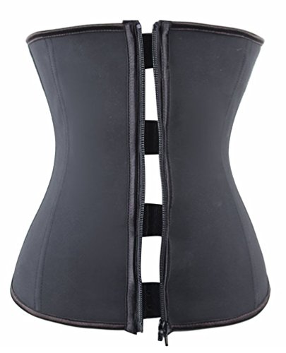 Camellias Women's Waist Slimming Latex Waist Trainer Corset Body Shapewear