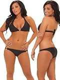 Sexy Black Ring Bikini Set - LARGE