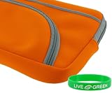 Samsung GO N310-13GBK 10.1-Inch Netbook Neoprene Sleeve Case – Tri-Pocket – Orange