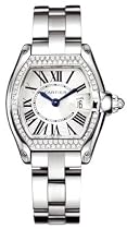 Cartier Roadster 18kt White Gold Diamond Ladies Watch WE5002X2