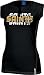 New Orleans Saints -Black- Junior's Astronomy Split Neck Top