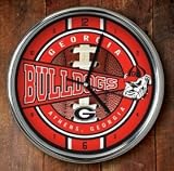 Georgia Bulldogs Chrome Wall Clock