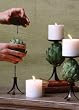 Metal Pillar Candle Holder Stakes (2 piece set)