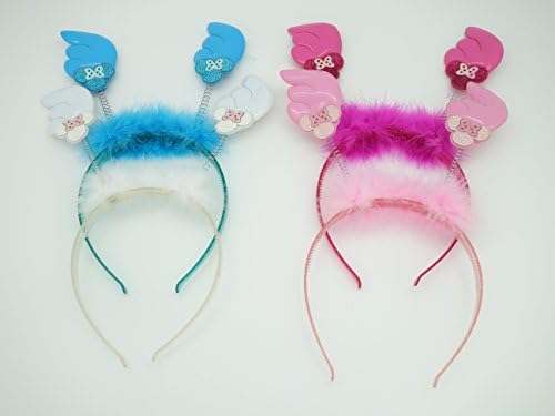 Lovely Hairy Antler Hair Hoop with Butterfly (12 Pcs)