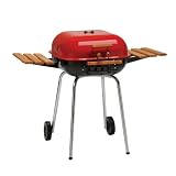 Meco Series 4100 Model 4106 Square Utility Charcoal Grill, Red