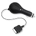 ReTrak Retractable Ipod Car Chgr-blck