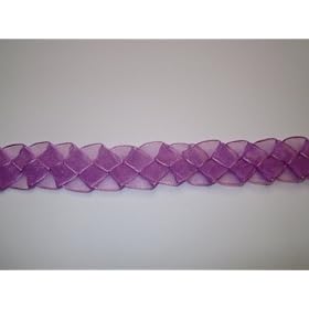 Sheer Organza Ribbon Twist - Lilac 5.5 meters aprox.