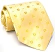 Paul Smith Yellow Flower Pattern Silk Necktie 57