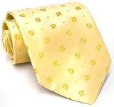 Paul Smith Yellow Flower Pattern Silk Necktie 57
