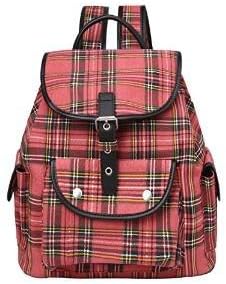 Filag Lightweight Backpack Shoulder Bag School Backpack for Girls and Women School Rucksack (Red)