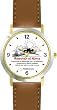 Habit 7 - Renew the Soul (Spanish Text) - DELUXE TWO-TONE WATCH from THE 7 HABITS - WATCH COLLECTION BY WATCHBUDDY&reg; - Arabic Numbers - Brown Leather Strap-Size-Children's Size-Small ( Boy's Size & Girl's Size )