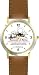 Habit 7 - Renew the Soul (Spanish Text) - DELUXE TWO-TONE WATCH from THE 7 HABITS - WATCH COLLECTION BY WATCHBUDDY&reg; - Arabic Numbers - Brown Leather Strap-Size-Large ( Men's Size or Jumbo Women's Size )