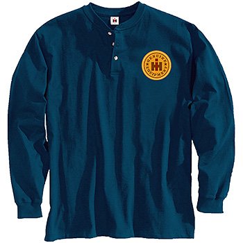 IH Equipment Crest Thermal Henley Navy 2X