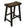 International Concepts 1S37-683 29-Inch Saddle Seat Barstool, Black