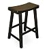 International Concepts 1S37-682 24-Inch Saddle Seat Barstool, Black