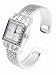 Geneva Platinum Women's Braided Square Bangle Watch