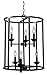 Kenroy Home Arlen 6 Light Foyer, Pendant, Blackened Oil Rubbed Bronze Finish