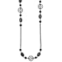 Drama Drop Jet and Black Diamond Hues Necklace
