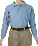 Genuine Long Sleeve Unisex Pique Polo (Sizes 8-20)