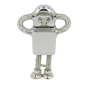Amazon.com: 4GB Robot Flash Drive: Electronics: Reviews, Prices & more : geek metallic fun keychain