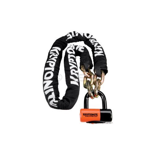 Kryptonite New York 1217 Bicycle Chain Lock and Evolution Series 4 Disc Lock 5-Foot x 5-Inch