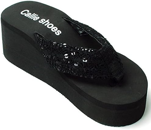 Callie Women's Sequin Lace EVA Wedge Sandals