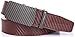 Marino Men’s Genuine Leather Ratchet Dress Belt With Automatic Buckle, Trim to Fit Enclosed in an Elegant Gift Box - Interlaced - Nut Brown - Adjustable from 28
