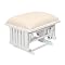 Stork Craft Angelina Ottoman Cushion - White/Yellow