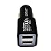 Car Charger,KingAcc(TM) 1-Pack 12W 2.4A Dual Port USB Car Charger Cigarette Charger Designed for Iphone 6 6 Plus 5s 5c 5 4S;Ipad Air, Mini Ipods,and Galaxy Edge S5 S4; Note 4 3 2 the New HTC Ones (M8) and Other Apple and Android Phone and Tablet Devices-1 Year Warranty