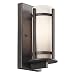 Kichler Lighting 49119AVI FL Camden 11-Inch High Light Fluorescent Outdoor Wall Lantern, Anvil Iron with Opal-Etched Glass