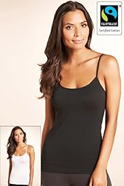 2 Pack Fairtrade Cotton Stretch Scoop Neck Vests