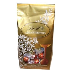 Lindt Lindor Truffles, Assorted Milk, Dark and White Chocolates with a Smooth Filling-19oz. Bag(pack of 2)