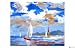 Sail Boat Sunday Giclee Poster Print by Tomiko Tan, 17x11