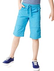 Pure Cotton Pull On Ribbed Waistband Shorts