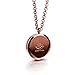 Essential Oil Diffuser Necklace by Inner Tundra - Titanium Plated Stainless Steel Aromatherapy Necklace Jewelry, includes 3 Reusable Felt Pads