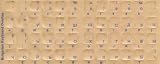 Bulgarian Keyboard Stickers - Labels - Overlays with Blue Characters for White Computer Keyboard