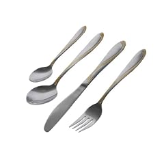 Karcher 121916 Besteck Adria 68-teilig dekorvergoldet im exklusiven Attach�koffer