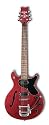 Daisy Rock Stardust Series Retro-H De-Luxe Electric Guitar, Ruby Sparkle