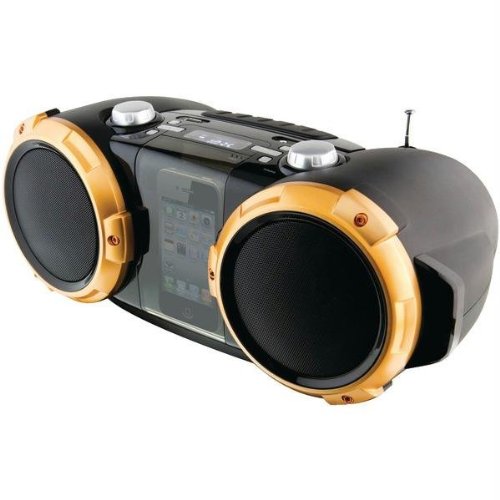 iLive IBP591B Portable Music System with Dock for iPod and iPhone