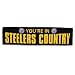 NFL 8 Ft x 2Ft Banner Your in Steeler's Country Black Ground