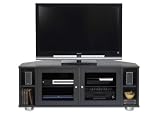Standout 58 Majestic Angle e5822 Solid Wood Corner TV Stand / Home Entertainment Center, Black on Ash