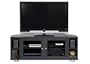 Standout 58" Majestic Angle e5822 Solid Wood Corner TV Stand / Home Entertainment Center, Black on Ash